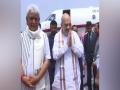 J-K: Amit Shah arrives in Jammu, to lay foundation stone of various projects - Hindi News | J-K: Amit Shah arrives in Jammu, to lay foundation stone of various projects | Latest politics News at Lokmattimes.com