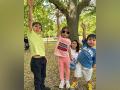 Kareena Kapoor with Taimur, Jehangir, Inaaya at London park; Saba says "Love my Munchkins": See pic - Hindi News | Kareena Kapoor with Taimur, Jehangir, Inaaya at London park; Saba says "Love my Munchkins": See pic | Latest entertainment News at Lokmattimes.com
