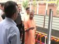 UP: CM Yogi inspects ongoing development work in Vrindavan - Hindi News | UP: CM Yogi inspects ongoing development work in Vrindavan | Latest national News at Lokmattimes.com