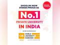 Shoolini Soars to New Heights with No.1 QS Rankings - Hindi News | Shoolini Soars to New Heights with No.1 QS Rankings | Latest business News at Lokmattimes.com