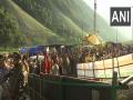 Amarnath Yatra: First batch of pilgrims reaches Baltal base camp in Ganderbal - Hindi News | Amarnath Yatra: First batch of pilgrims reaches Baltal base camp in Ganderbal | Latest national News at Lokmattimes.com