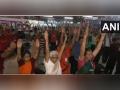 Yoga camp organised for Amarnath Yatra pilgrims at Jammu Base camp - Hindi News | Yoga camp organised for Amarnath Yatra pilgrims at Jammu Base camp | Latest national News at Lokmattimes.com
