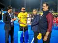 PR Sreejesh felicitated on completing 300 caps for Indian hockey team - Hindi News | PR Sreejesh felicitated on completing 300 caps for Indian hockey team | Latest hockey News at Lokmattimes.com