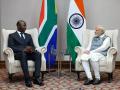 PM Modi meets noted rocket scientist, CEO of Galactic Energy Ventures Siyabulela Xuza in Johannesburg - Hindi News | PM Modi meets noted rocket scientist, CEO of Galactic Energy Ventures Siyabulela Xuza in Johannesburg | Latest international News at Lokmattimes.com