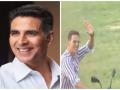 Akshay Kumar rides motorcycle in Sitapur, greets sea of fans - Hindi News | Akshay Kumar rides motorcycle in Sitapur, greets sea of fans | Latest entertainment News at Lokmattimes.com