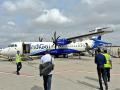 Maiden flight lands at newly constructed Shivamogga airport - Hindi News | Maiden flight lands at newly constructed Shivamogga airport | Latest business News at Lokmattimes.com