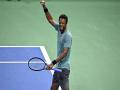 Gael Monfils halts Adrian Mannarino, advances to Stockholm SFs - Hindi News | Gael Monfils halts Adrian Mannarino, advances to Stockholm SFs | Latest tennis News at Lokmattimes.com