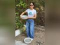 Watch: Bhumi Pednekar Installs Water Bowls in Mumbai to Help Animals Cope with Scorching Summer Heat - Hindi News | Watch: Bhumi Pednekar Installs Water Bowls in Mumbai to Help Animals Cope with Scorching Summer Heat | Latest entertainment News at Lokmattimes.com