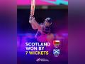 OMA vs SCOT, T20 World Cup 2024: Scotland Tops Group B With 7 Wicket Win Over Oman, McMullen Scores Quickfire Fifty - Hindi News | OMA vs SCOT, T20 World Cup 2024: Scotland Tops Group B With 7 Wicket Win Over Oman, McMullen Scores Quickfire Fifty | Latest cricket News at Lokmattimes.com