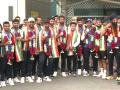 Indian Hockey team arrive at Delhi Airport following Paris Olympics bronze medal - Hindi News | Indian Hockey team arrive at Delhi Airport following Paris Olympics bronze medal | Latest hockey News at Lokmattimes.com