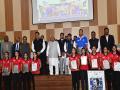 Asian Champions Trophy women's hockey team felicitated by Bihar CM Nitish Kumar - Hindi News | Asian Champions Trophy women's hockey team felicitated by Bihar CM Nitish Kumar | Latest hockey News at Lokmattimes.com