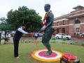 Union Sports Minister Mandaviya pays floral tribute to hockey legend Dhyan Chand on death anniversary - Hindi News | Union Sports Minister Mandaviya pays floral tribute to hockey legend Dhyan Chand on death anniversary | Latest hockey News at Lokmattimes.com