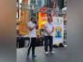 Anupam Kher joins thousands for Yoga Day celebration at Times Square - Hindi News | Anupam Kher joins thousands for Yoga Day celebration at Times Square | Latest entertainment News at Lokmattimes.com