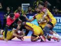 Bengaluru Bulls make it four in a row as Ganesha's final raid heroics stun Telugu Titans in Southern Derby thriller - Hindi News | Bengaluru Bulls make it four in a row as Ganesha's final raid heroics stun Telugu Titans in Southern Derby thriller | Latest other-sports News at Lokmattimes.com
