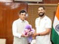 Yuvraj Singh, IGPL Board meet Union Sports Minister Mansukh Mandaviya to discuss golf's future in India - Hindi News | Yuvraj Singh, IGPL Board meet Union Sports Minister Mansukh Mandaviya to discuss golf's future in India | Latest other-sports News at Lokmattimes.com