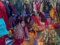 Chhath Mahaparv celebrated with great devotion at New Jersey - Hindi News | Chhath Mahaparv celebrated with great devotion at New Jersey | Latest international News at Lokmattimes.com