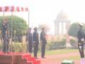 New Delhi: Rear Admiral Mohamed Tahin, Inspector of Moroccan Royal Navy receives Guard of Honour - Hindi News | New Delhi: Rear Admiral Mohamed Tahin, Inspector of Moroccan Royal Navy receives Guard of Honour | Latest international News at Lokmattimes.com