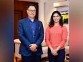 Kiren Rijiju praises Manu Bhaker for Olympic feats, calls her Inspiration for future Indian athletes - Hindi News | Kiren Rijiju praises Manu Bhaker for Olympic feats, calls her Inspiration for future Indian athletes | Latest other-sports News at Lokmattimes.com