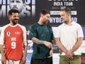 Lionel Messi treats fans in Hyderabad with his electrifying presence; meets Telangana CM Revanth, Rahul Gandhi - Hindi News | Lionel Messi treats fans in Hyderabad with his electrifying presence; meets Telangana CM Revanth, Rahul Gandhi | Latest football News at Lokmattimes.com