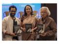 Resul Pookutty and Adoor Gopalakrishnan Unveil Radha Chadha's Book 'The Maker of Filmmakers' at the International Film Festival of Kerala - Hindi News | Resul Pookutty and Adoor Gopalakrishnan Unveil Radha Chadha's Book 'The Maker of Filmmakers' at the International Film Festival of Kerala | Latest business News at Lokmattimes.com