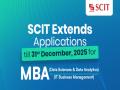 Last Opportunity Extended: SCIT extends Applications for MBA ITBM & MBA DSDA Till December 31, 2025 - Hindi News | Last Opportunity Extended: SCIT extends Applications for MBA ITBM & MBA DSDA Till December 31, 2025 | Latest business News at Lokmattimes.com