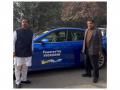 Minister Pralhad Joshi leads from the front, drives Hydrogen-powered car - Hindi News | Minister Pralhad Joshi leads from the front, drives Hydrogen-powered car | Latest business News at Lokmattimes.com
