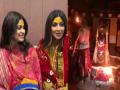 Shilpa, Shamita Shetty attend 'Shayan Aarti' at Ujjain's Mahakaleshwar temple - Hindi News | Shilpa, Shamita Shetty attend 'Shayan Aarti' at Ujjain's Mahakaleshwar temple | Latest entertainment News at Lokmattimes.com