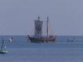 Stitched sailing vessel INSV 'Kaundinya' successfully concludes historic 18-day voyage to Muscat - Hindi News | Stitched sailing vessel INSV 'Kaundinya' successfully concludes historic 18-day voyage to Muscat | Latest international News at Lokmattimes.com