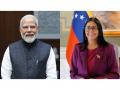 "Common roadmap to relaunch ties in 2026": Venezuela's Acting President Delcy Rodriguez after call with PM Modi - Hindi News | "Common roadmap to relaunch ties in 2026": Venezuela's Acting President Delcy Rodriguez after call with PM Modi | Latest international News at Lokmattimes.com