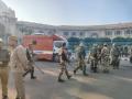 Lucknow: Security heightened outside Uttar Pradesh Assembly ahead of Budget Session - Hindi News | Lucknow: Security heightened outside Uttar Pradesh Assembly ahead of Budget Session | Latest national News at Lokmattimes.com