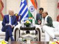 India, Greece deepen defence ties as Rajnath Singh meets Greek Defence Minister; liaison officer to be posted at IFC-IOR - Hindi News | India, Greece deepen defence ties as Rajnath Singh meets Greek Defence Minister; liaison officer to be posted at IFC-IOR | Latest international News at Lokmattimes.com