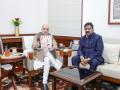 Rajya Sabha MP Ajeet Gopchade meets Home Minister Amit Shah; submits memoranda on border security, national language and Marathwada development - Hindi News | Rajya Sabha MP Ajeet Gopchade meets Home Minister Amit Shah; submits memoranda on border security, national language and Marathwada development | Latest politics News at Lokmattimes.com
