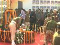 J-K: Wreath-laying ceremony held for 2019 Pulwama attack heroes at Lethpora in Pulwama - Hindi News | J-K: Wreath-laying ceremony held for 2019 Pulwama attack heroes at Lethpora in Pulwama | Latest national News at Lokmattimes.com