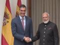 PM Modi receives Spanish President Pedro Sanchez at Hyderabad House on sidelines of India AI Impact Summit 2026 - Hindi News | PM Modi receives Spanish President Pedro Sanchez at Hyderabad House on sidelines of India AI Impact Summit 2026 | Latest international News at Lokmattimes.com