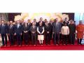 PM Modi joins heads of State for family photo at AI-India Impact Summit 2026 - Hindi News | PM Modi joins heads of State for family photo at AI-India Impact Summit 2026 | Latest national News at Lokmattimes.com
