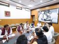Congress top brass meets leaders from Telangana at Kharge's residence in Delhi - Hindi News | Congress top brass meets leaders from Telangana at Kharge's residence in Delhi | Latest politics News at Lokmattimes.com