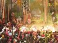 Devotees participate in Holi Utsav at Banke Bihari Temple in Vrindavan - Hindi News | Devotees participate in Holi Utsav at Banke Bihari Temple in Vrindavan | Latest entertainment News at Lokmattimes.com