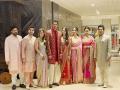 Arjun Tendulkar marries Saaniya Chandhok, couple poses with family - Hindi News | Arjun Tendulkar marries Saaniya Chandhok, couple poses with family | Latest entertainment News at Lokmattimes.com