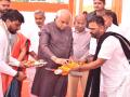 Gujarat CM Bhupendra Patel lays foundation stone for govt offices in Ahmedabad's Ghatlodia - Hindi News | Gujarat CM Bhupendra Patel lays foundation stone for govt offices in Ahmedabad's Ghatlodia | Latest national News at Lokmattimes.com
