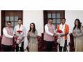Maharashtra CM Fadnavis felicitates T20 WC winners Suryakumar, Dube - Hindi News | Maharashtra CM Fadnavis felicitates T20 WC winners Suryakumar, Dube | Latest cricket News at Lokmattimes.com