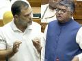 Heated exchange between Rahul Gandhi-Ravi Shankar Prasad in Parliament, Rahul reiterates 'PM Compromised' jibe - Hindi News | Heated exchange between Rahul Gandhi-Ravi Shankar Prasad in Parliament, Rahul reiterates 'PM Compromised' jibe | Latest politics News at Lokmattimes.com