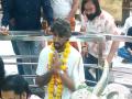Tilak Verma offers prayers at Ujjain's Mahakaleshwar Temple after India's recent T20 world cup victory - Hindi News | Tilak Verma offers prayers at Ujjain's Mahakaleshwar Temple after India's recent T20 world cup victory | Latest national News at Lokmattimes.com