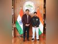 Meghalaya CM Sangma meets Sanfida Nongrum, praises her for historic AFC Women's Asian Cup goal - Hindi News | Meghalaya CM Sangma meets Sanfida Nongrum, praises her for historic AFC Women's Asian Cup goal | Latest football News at Lokmattimes.com