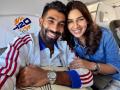 Sanjana Ganesan hilariously trolls husband Jasprit Bumrah with viral "Ghar Ki Yaad Nahi Aayi" Dhurandhar 2 dialogue - Hindi News | Sanjana Ganesan hilariously trolls husband Jasprit Bumrah with viral "Ghar Ki Yaad Nahi Aayi" Dhurandhar 2 dialogue | Latest entertainment News at Lokmattimes.com