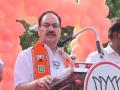 Puducherry assembly polls: JP Nadda assures two free cylinders per year among other promises - Hindi News | Puducherry assembly polls: JP Nadda assures two free cylinders per year among other promises | Latest national News at Lokmattimes.com