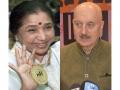 "We lost a national treasure": Anupam Kher extends condolences to Asha Bhosle's family after singer's demise - Hindi News | "We lost a national treasure": Anupam Kher extends condolences to Asha Bhosle's family after singer's demise | Latest entertainment News at Lokmattimes.com
