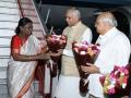 President Droupadi Murmu receives warm welcome at Ahmedabad Airport by Governor, CM and Dy CM - Hindi News | President Droupadi Murmu receives warm welcome at Ahmedabad Airport by Governor, CM and Dy CM | Latest politics News at Lokmattimes.com