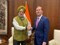 Union Minister Hardeep Singh Puri meets US Ambassador Sergio Gor; discusses "strengthening energy security" - Hindi News | Union Minister Hardeep Singh Puri meets US Ambassador Sergio Gor; discusses "strengthening energy security" | Latest international News at Lokmattimes.com