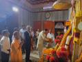 UP CM Yogi Adityanath, Tata Group Chairman Chandrasekaran offer prayers at Gorakhnath temple - Hindi News | UP CM Yogi Adityanath, Tata Group Chairman Chandrasekaran offer prayers at Gorakhnath temple | Latest national News at Lokmattimes.com