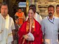 Tamannaah Bhatia offers prayers at Sri Venkateswara Swamy Temple in Tirumala - Hindi News | Tamannaah Bhatia offers prayers at Sri Venkateswara Swamy Temple in Tirumala | Latest entertainment News at Lokmattimes.com